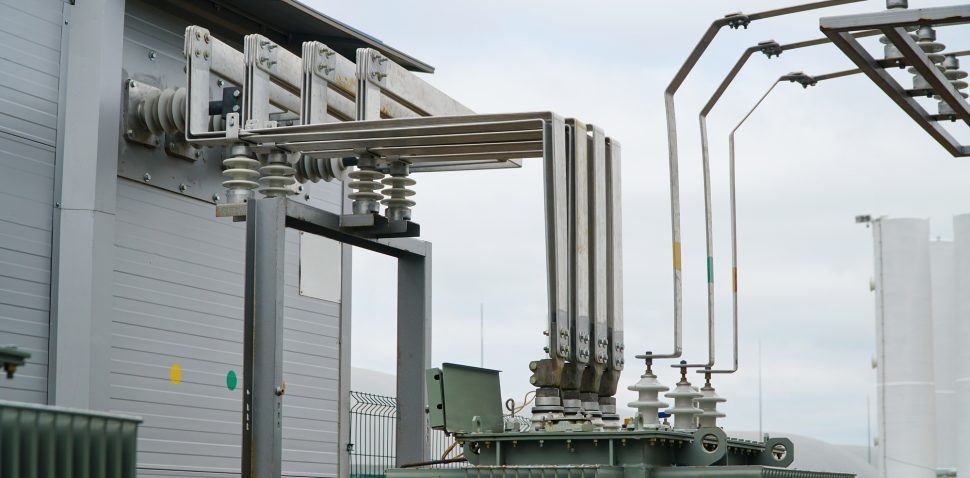 Busbar High Voltage. The high-voltage switch, high voltage element of the cell, an electrical
